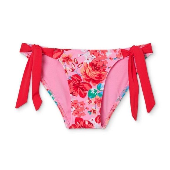 Xhilaration Multi Floral Print Juniors Side-Tie Bikini Bottom NWT‎ Medium - Picture 7 of 9